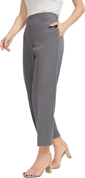 KYAL Women's High Waisted Stretchy Work Pants Straight Leg Business Office Trousers