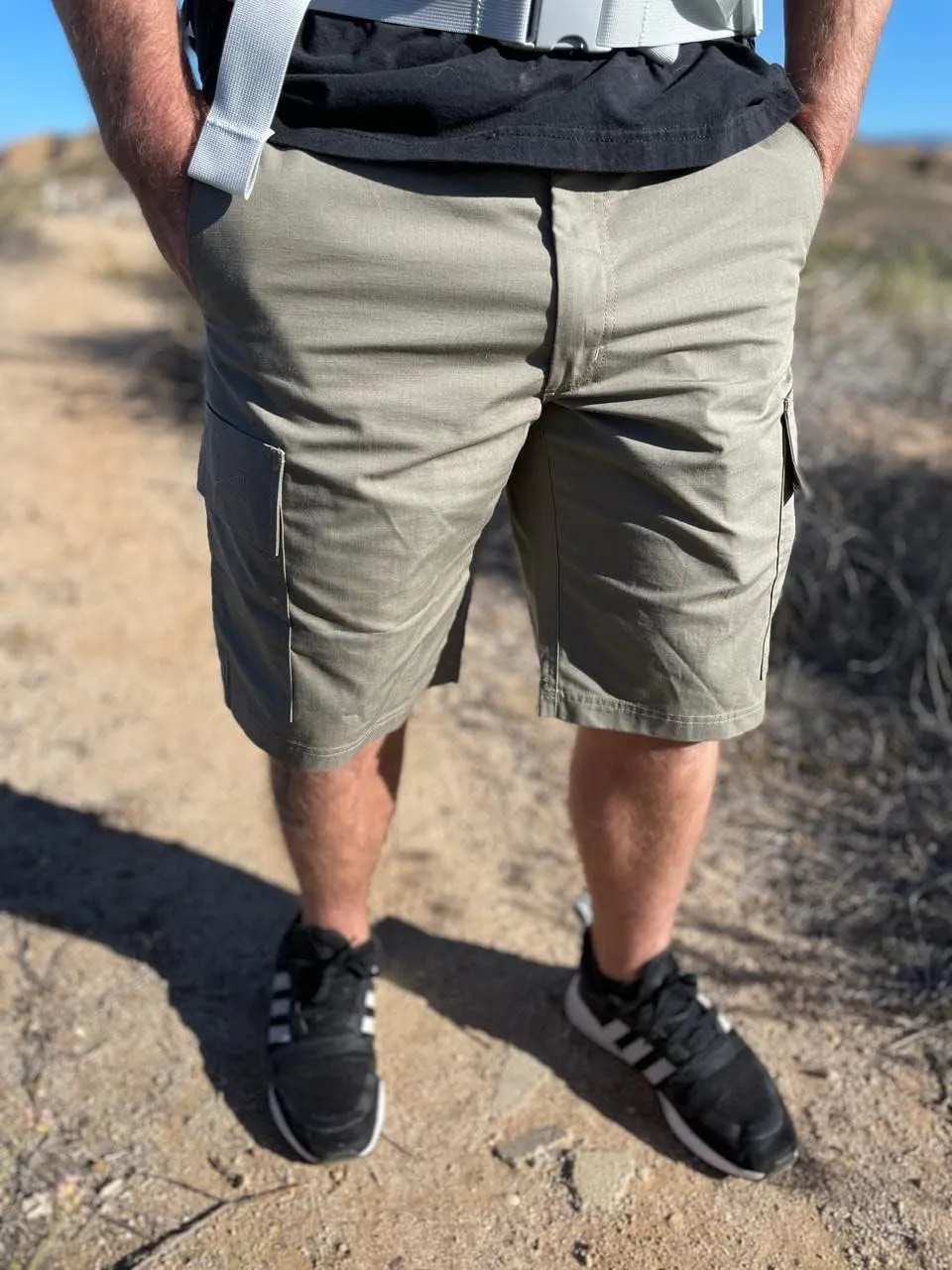 LAPG Core Cargo Lightweight Men's Shorts, 6 Pocket Cargo Shorts, EDC Rip-Stop Cargo Shorts for Men