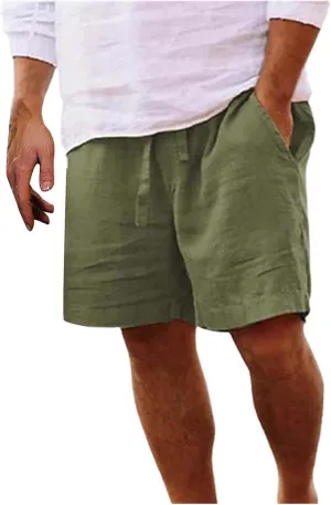 LCMTWX Linen Shorts for Men Men's Sports Shorts Beach Shorts Casual Cotton Linen Shorts Shorts for Men Nylon Shorts Mens