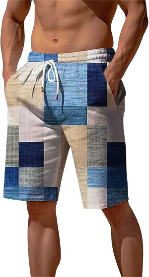 LCMTWX Linen Shorts for Men Men's Sports Shorts Beach Shorts Casual Cotton Linen Shorts Shorts for Men Nylon Shorts Mens