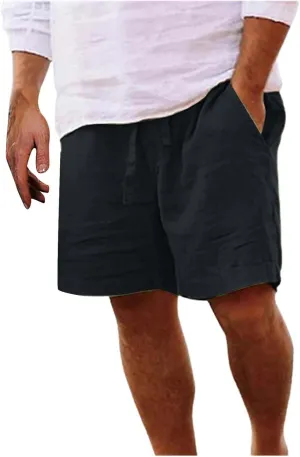 LCMTWX Linen Shorts for Men Men's Sports Shorts Beach Shorts Casual Cotton Linen Shorts Shorts for Men Nylon Shorts Mens