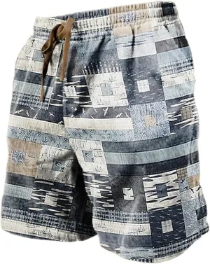 LCMTWX Men's Cargo Shorts Men's Sports Shorts Beach Shorts Casual Cotton Linen Shorts Men Cargo Shorts Men's Jean Men