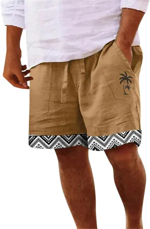 LCMTWX Mens Shorts Casual Work Shorts Fashion Slim Five Minute Pants Beach Shorts Men's Cotton Blend Shorts Athletic Shorts