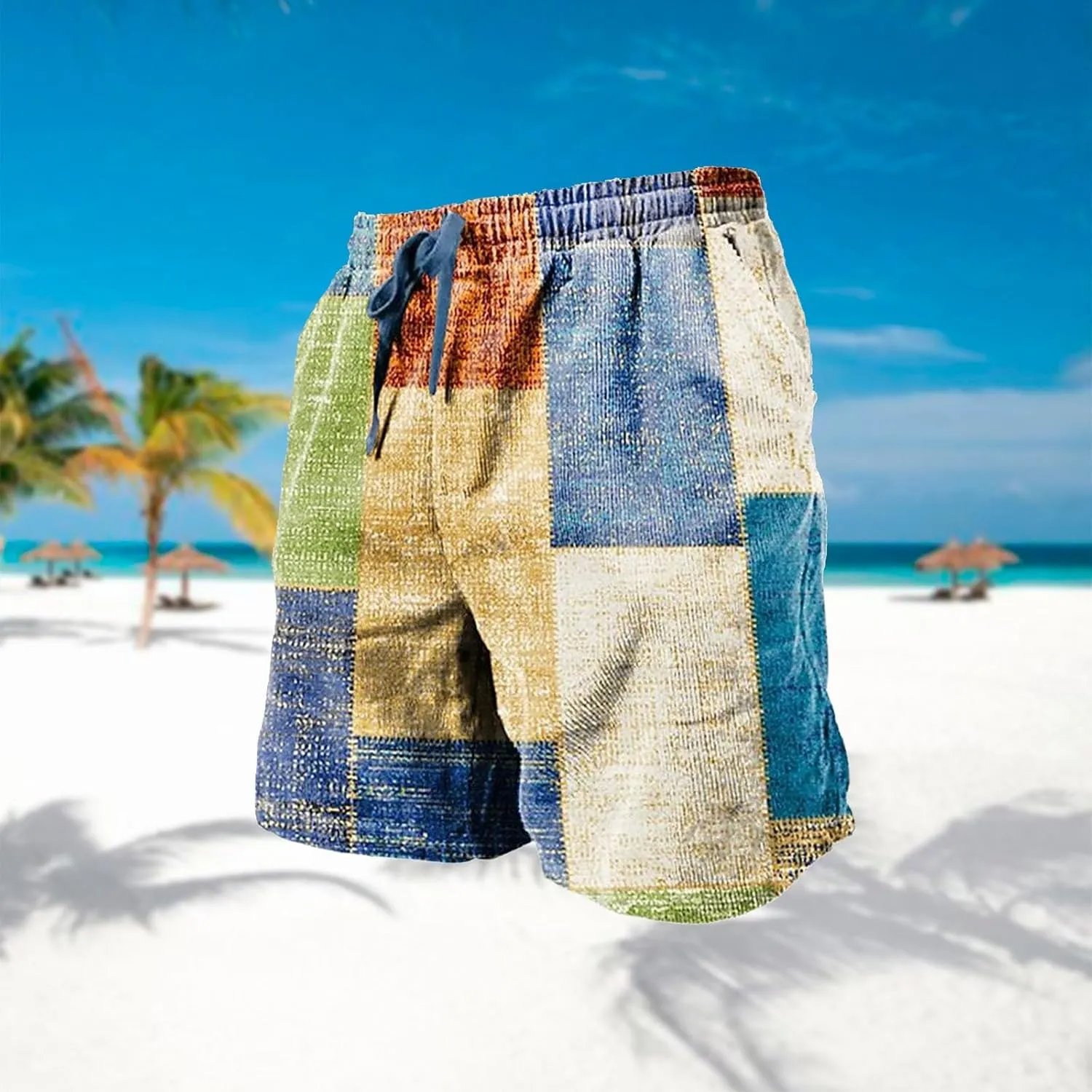 LCMTWX Mens Shorts Casual Work Shorts Fashion Slim Five Minute Pants Beach Shorts Men's Cotton Blend Shorts Athletic Shorts