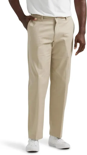 LEE Men's Total Freedom Stretch Relaxed Fit Flat Front Pant