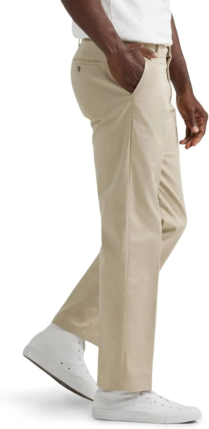 LEE Men's Total Freedom Stretch Relaxed Fit Flat Front Pant