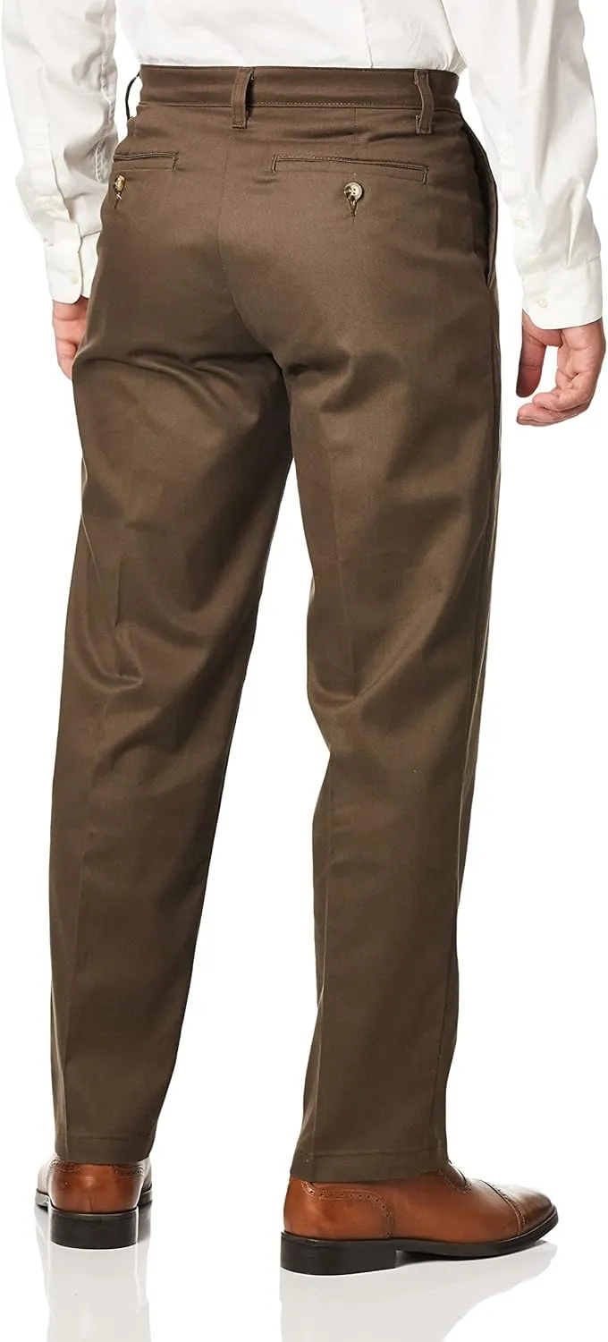 LEE Men's Total Freedom Stretch Relaxed Fit Flat Front Pant