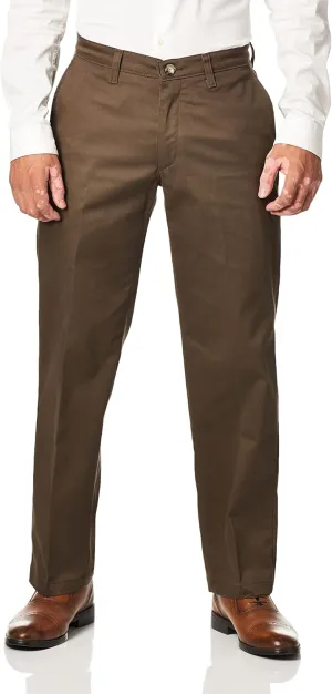 LEE Men's Total Freedom Stretch Relaxed Fit Flat Front Pant