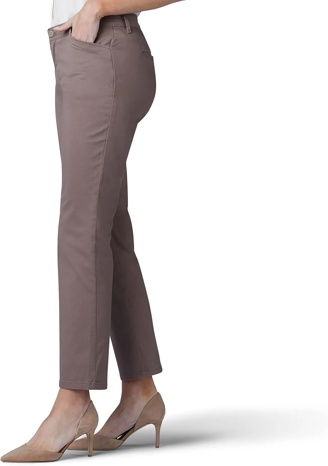 Lee Women's Petite Relaxed Fit All Day Straight Leg Pant