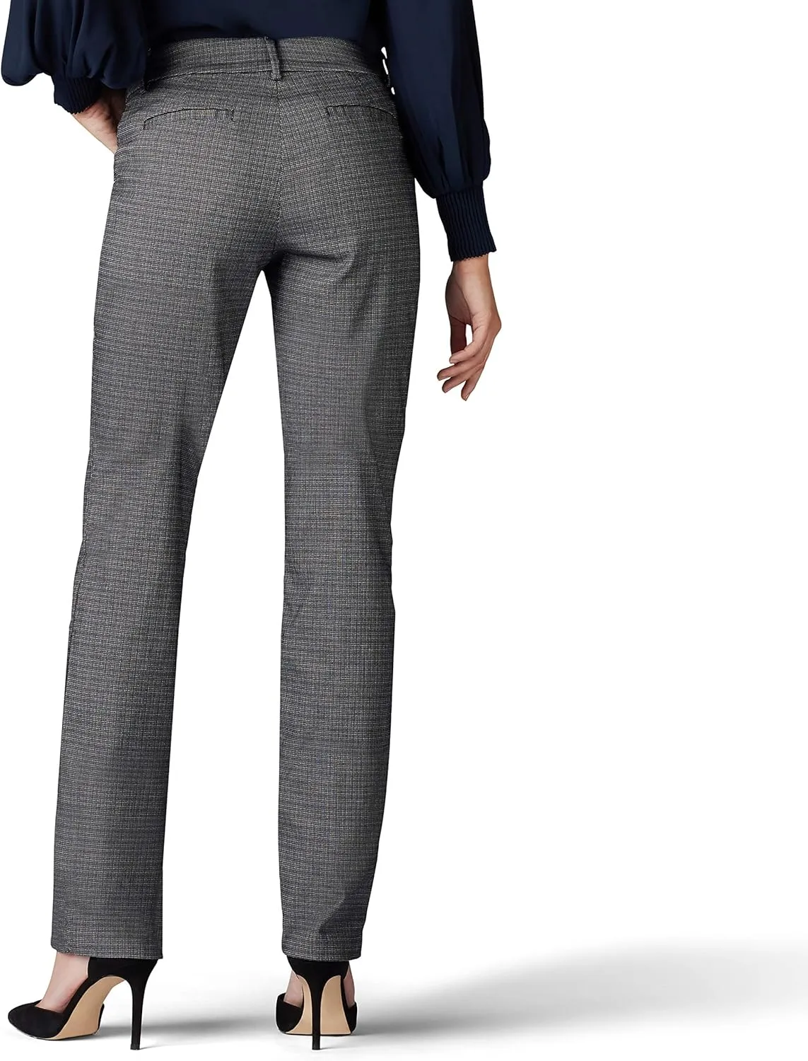 Lee Women's Wrinkle Free Relaxed Fit Straight Leg Pant