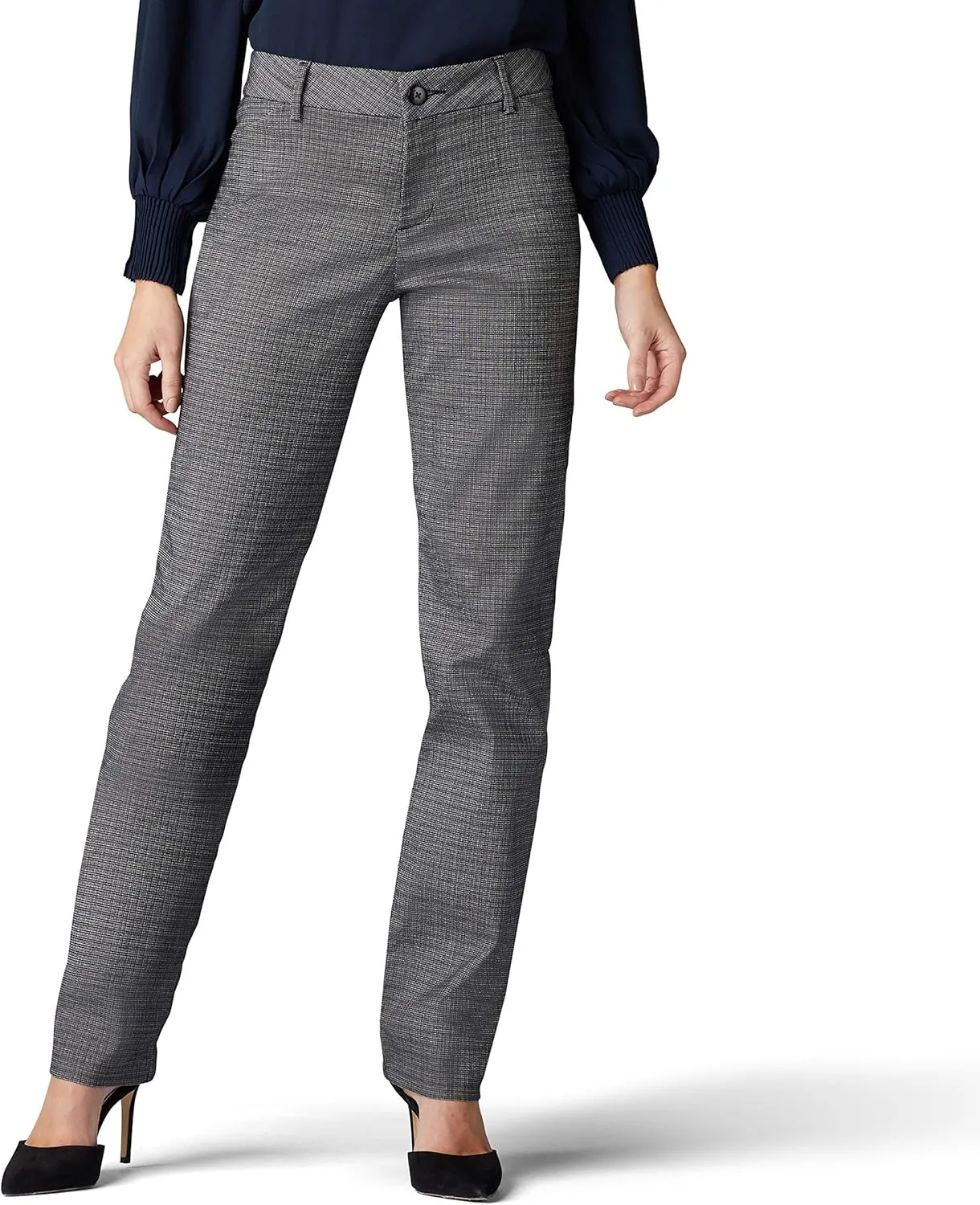 Lee Women's Wrinkle Free Relaxed Fit Straight Leg Pant