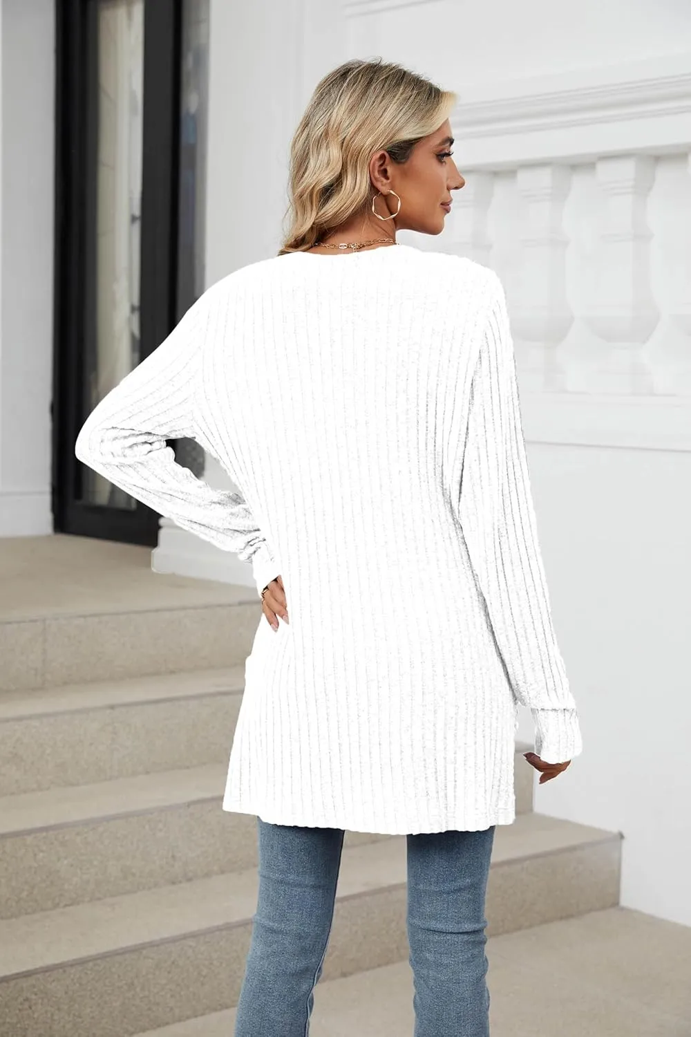 Lightweight Cardigans for Women Fashion Casual Oversized Long Sleeve Cardigan Sweater Loose Dressy Fall Holiday Tops