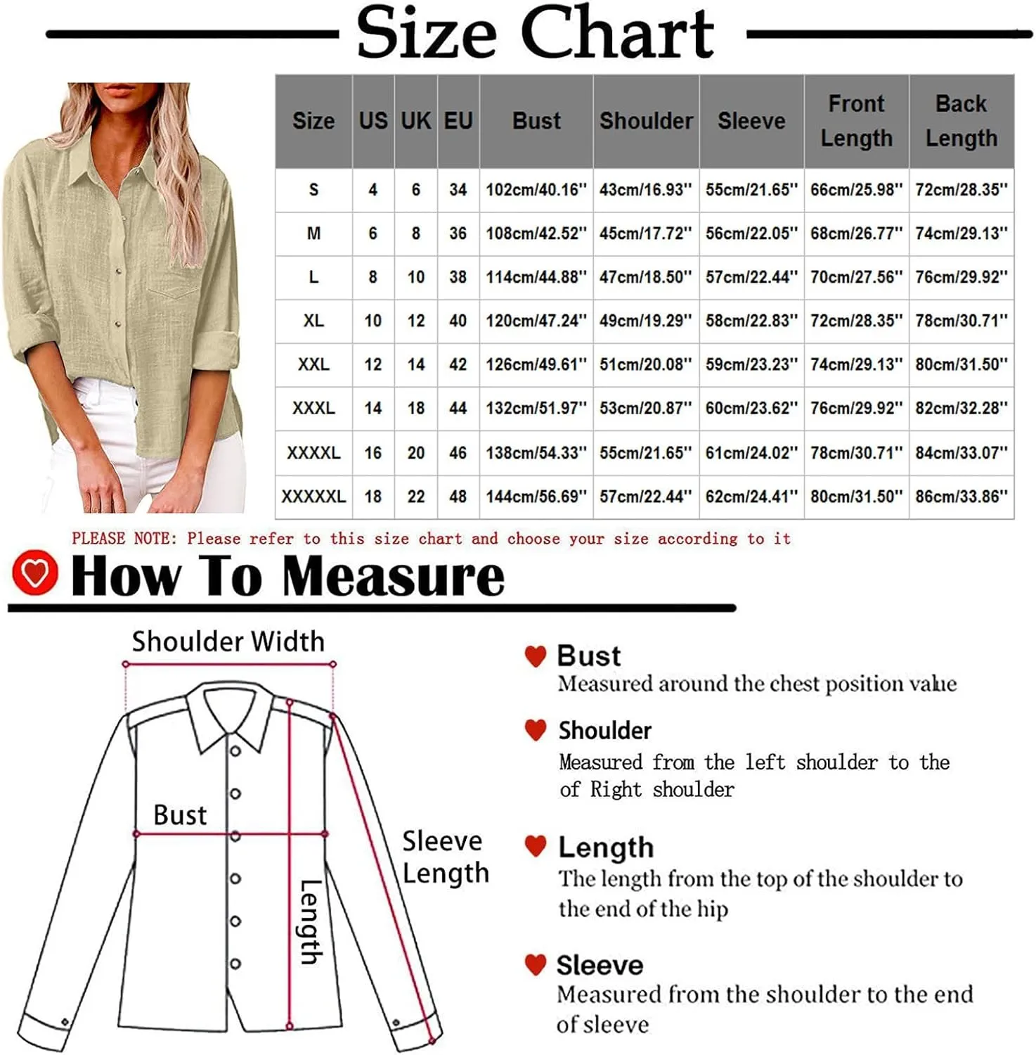 Linen Shirts for Women Trendy Solid Long Sleeve Collared Button Down Shirts Ladies Tops and Blouses Summer Clothes