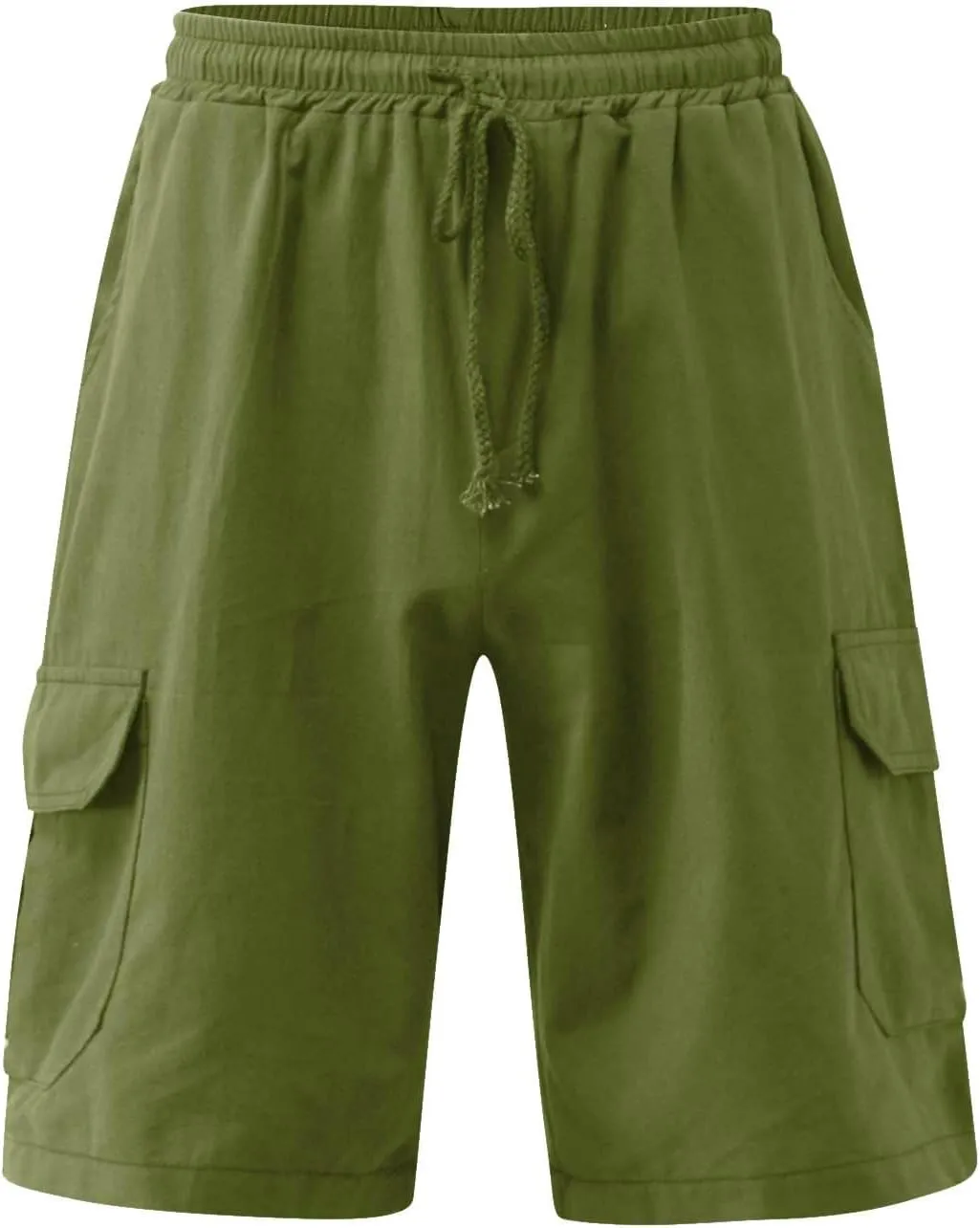 Linen Shorts Mens Casual Shorts Lightweight Summer Beach Shorts Drawstring Shorts for Men Casual Summer