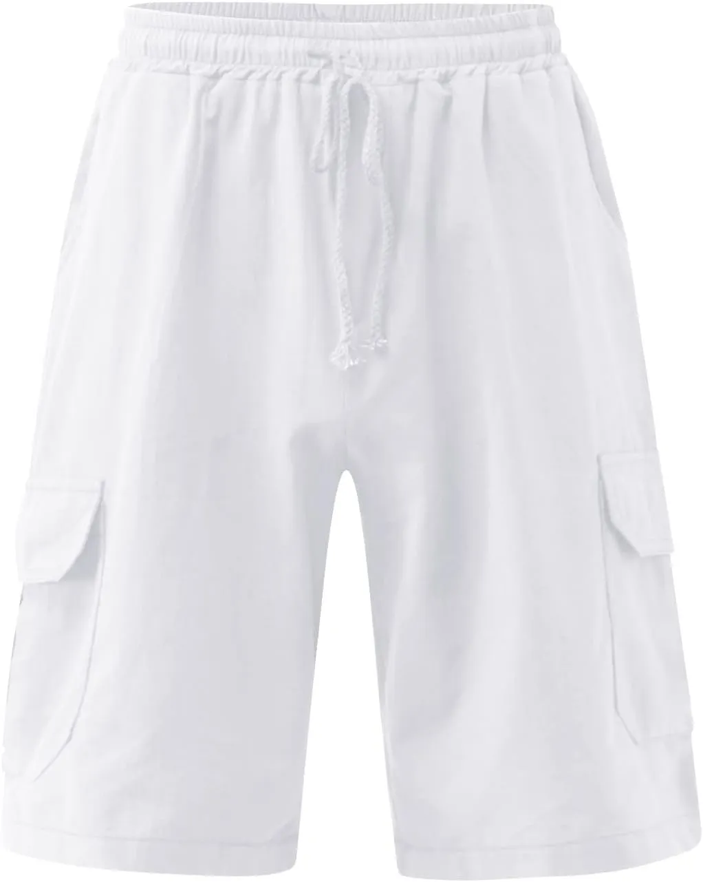 Linen Shorts Mens Casual Shorts Lightweight Summer Beach Shorts Drawstring Shorts for Men Casual Summer