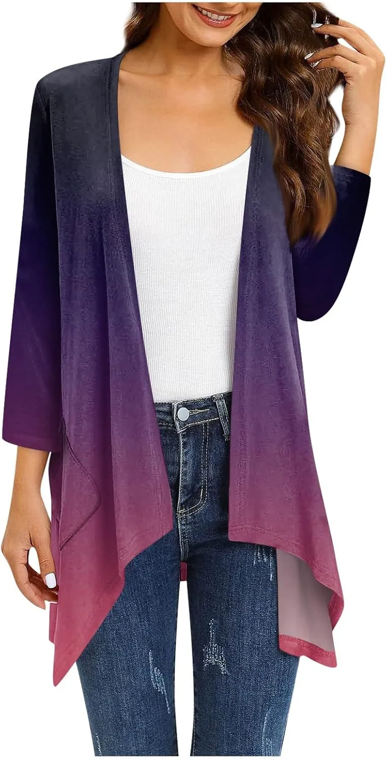 Long Cardigans for Women with Pockets Pretty Flowy Cardigan Sweaters for Women Casual Lightweight Fall Sweaters for Women