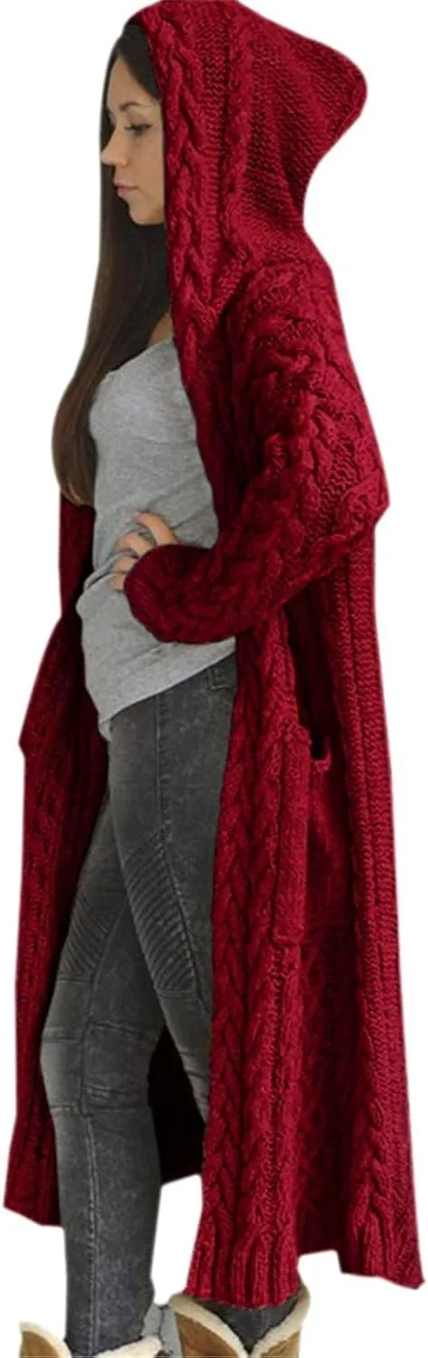 Long Cardigans Sweater for Women Jacket Open Front Knit Oversized Lightweight Sweater