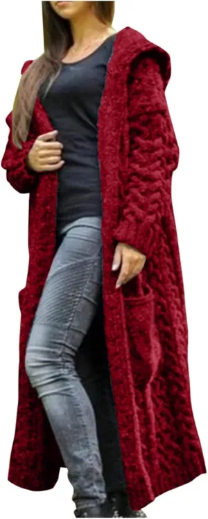 Long Cardigans Sweater for Women Jacket Open Front Knit Oversized Lightweight Sweater
