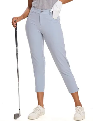 M MOTEEPI 7/8 Golf Pants Women with 4 Pockets Lightweight Stretchy Work Hiking Travel Pants Outdoor