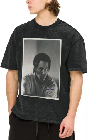 Man's Vintage Oversized Cotton T Shirt Round Neck T Shirts Top