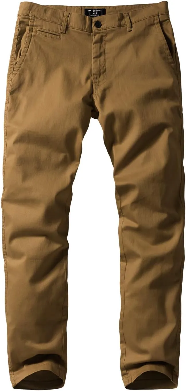 Match Men's Slim Tapered Stretchy Casual Pants #8105