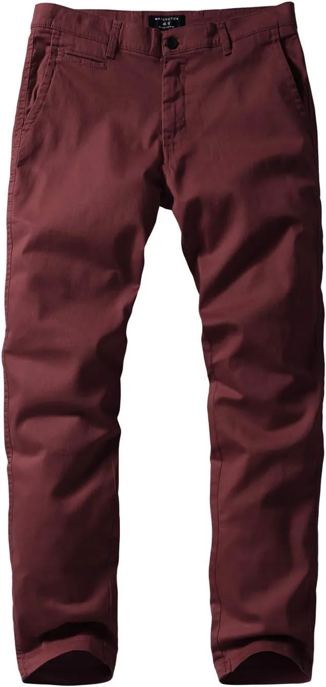 Match Men's Slim Tapered Stretchy Casual Pants #8105