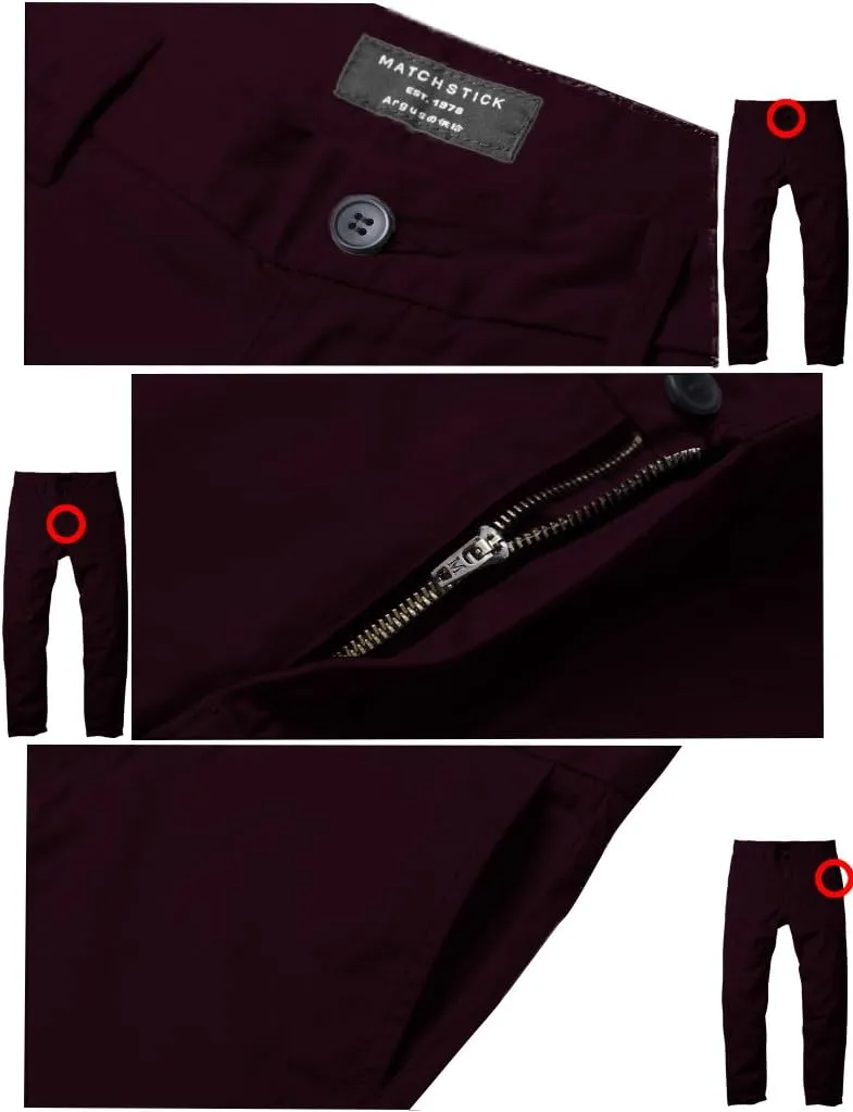 Match Men's Slim Tapered Stretchy Casual Pants