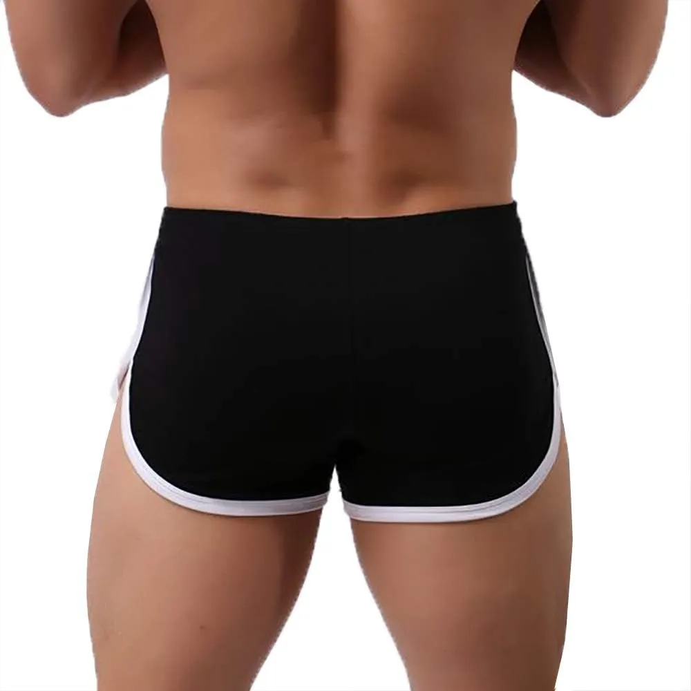 Men Boxer Shorts Cotton Sports Jogging Breathable Underwear Sleep Bottoms Lounge Shorts