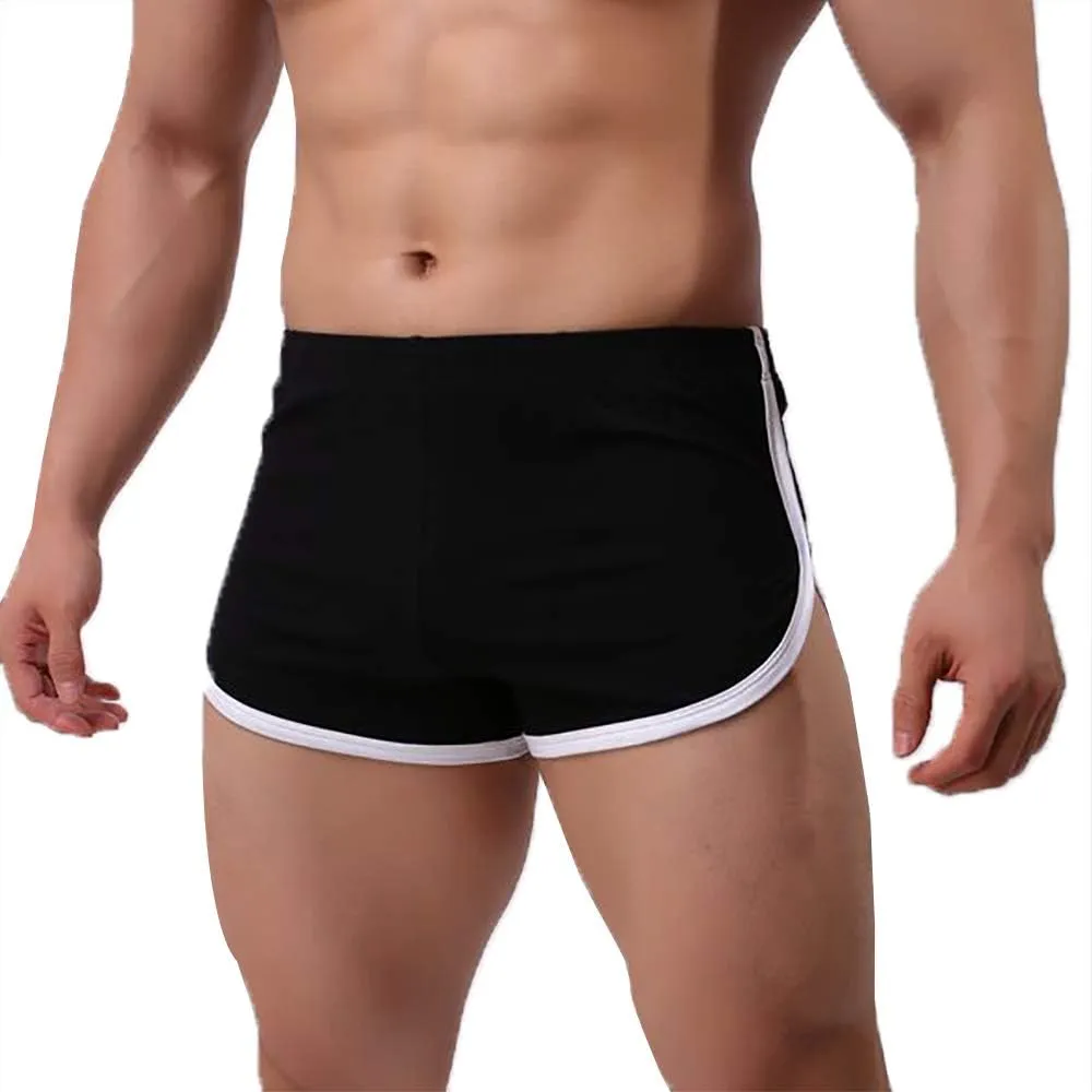 Men Boxer Shorts Cotton Sports Jogging Breathable Underwear Sleep Bottoms Lounge Shorts