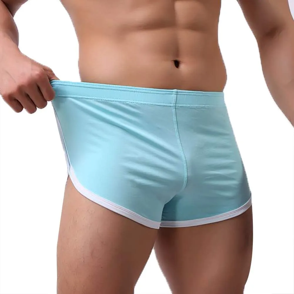 Men Boxer Shorts Cotton Sports Jogging Breathable Underwear Sleep Bottoms Lounge Shorts