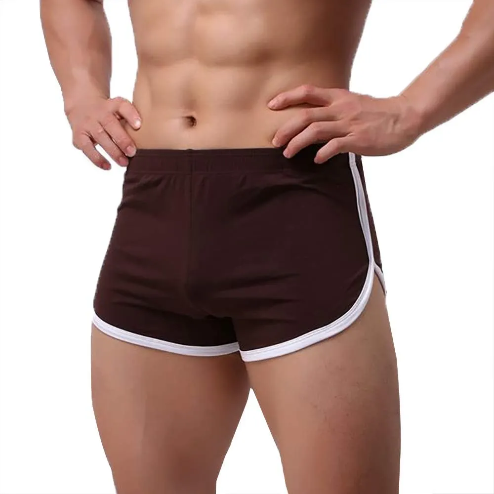 Men Boxer Shorts Cotton Sports Jogging Breathable Underwear Sleep Bottoms Lounge Shorts