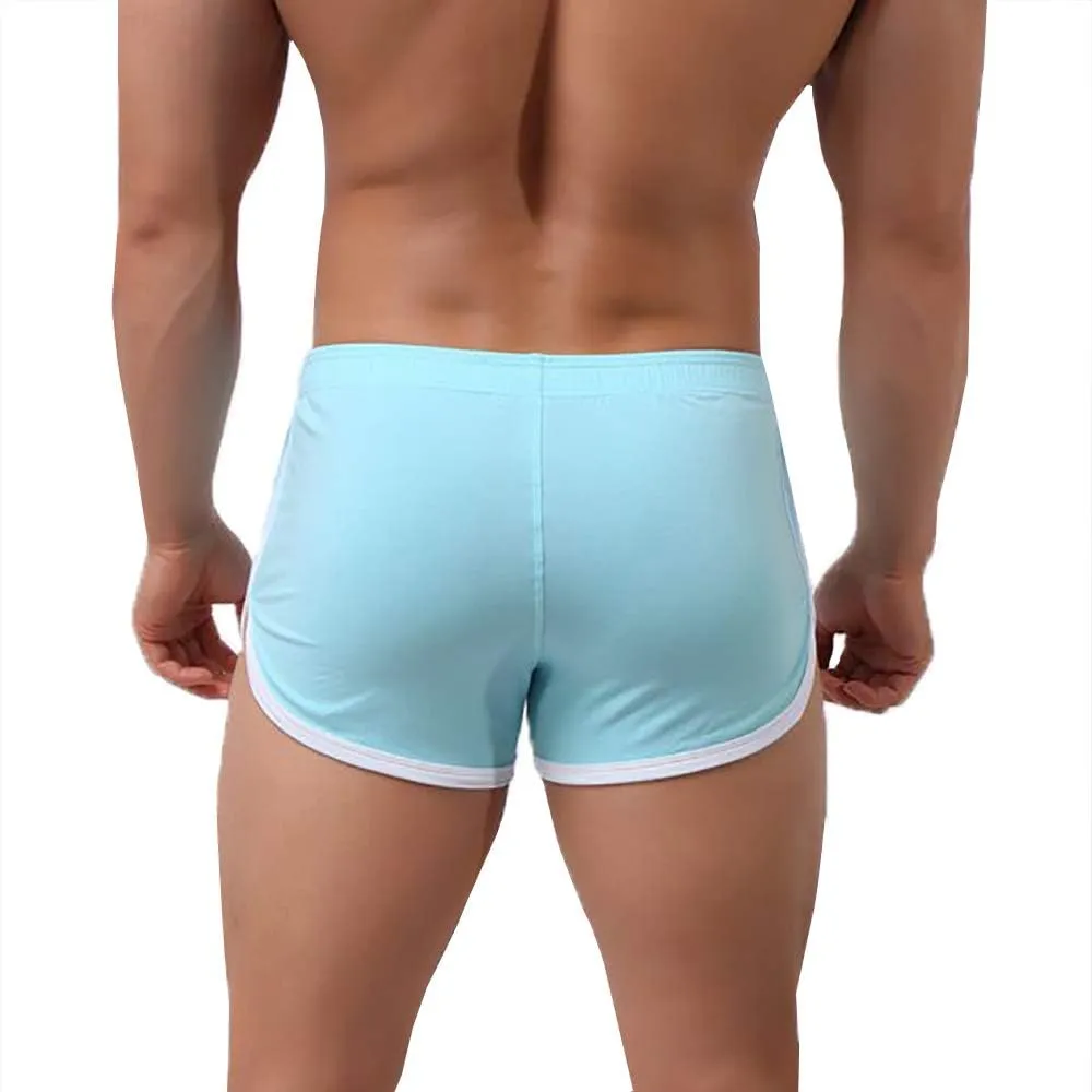 Men Boxer Shorts Cotton Sports Jogging Breathable Underwear Sleep Bottoms Lounge Shorts