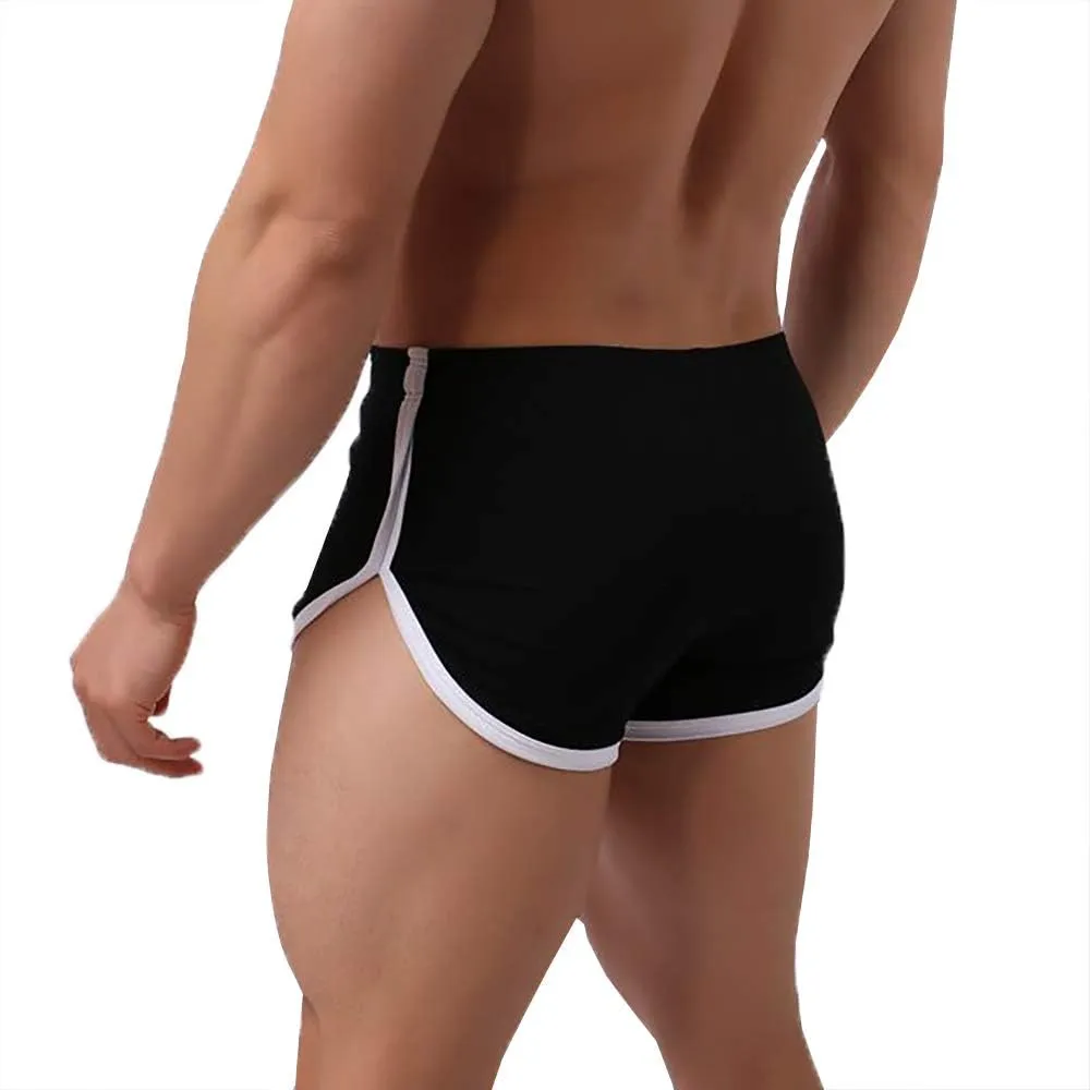 Men Boxer Shorts Cotton Sports Jogging Breathable Underwear Sleep Bottoms Lounge Shorts