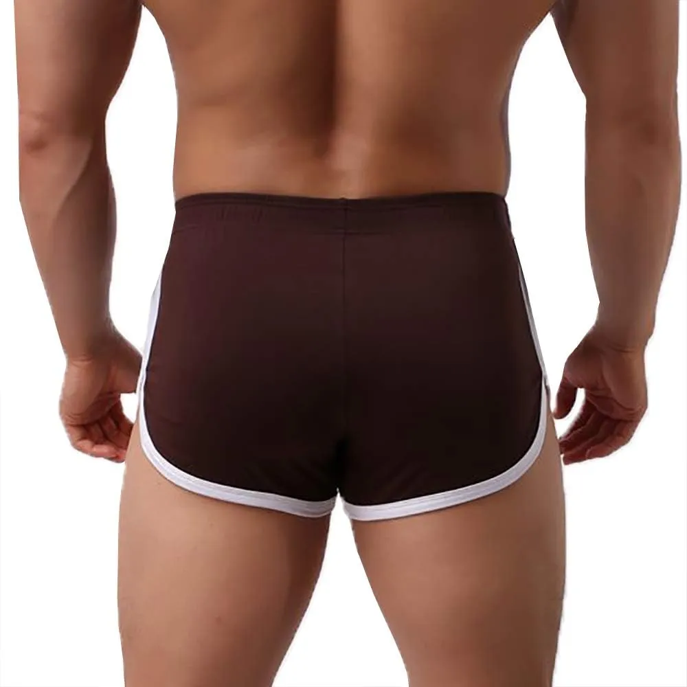 Men Boxer Shorts Cotton Sports Jogging Breathable Underwear Sleep Bottoms Lounge Shorts