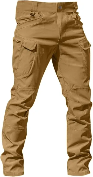 Men Camo Pants Tactical Water Resistant Pants Relaxed Fit Casual Lightweight Trousers Outdoor Hiking
