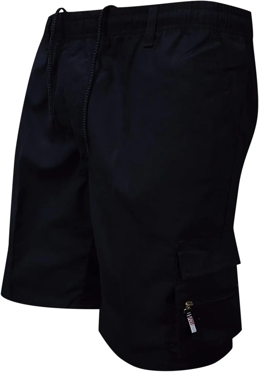 Men Casual Shorts Elastic Waist Drawstring Shorts Stretch Summer Beach Shorts with Pockets