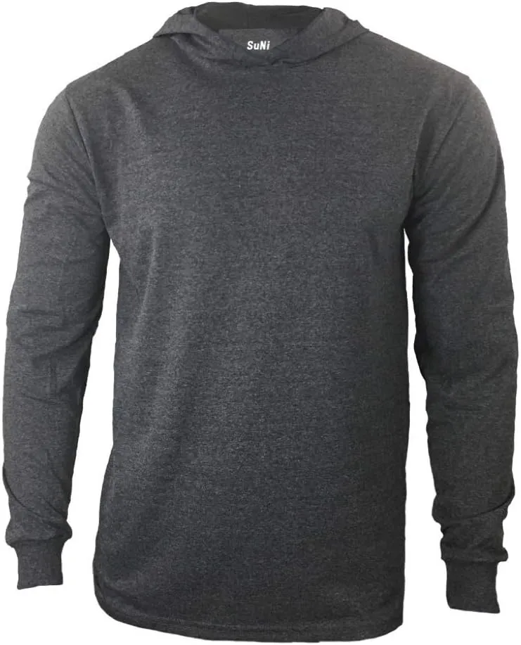Men Construction Long Sleeve Work T Shirts with Hood