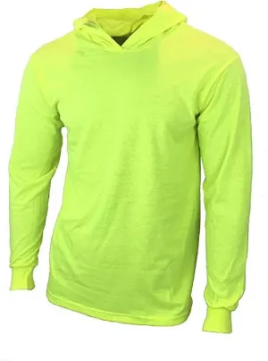 Men Construction Long Sleeve Work T Shirts with Hood