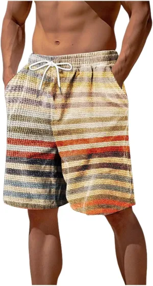 Men Linen Shorts Mens Cargo Shorts Outdoor Hiking Casual Shorts Workout Gym Jogger Shorts Loose Fit Shorts