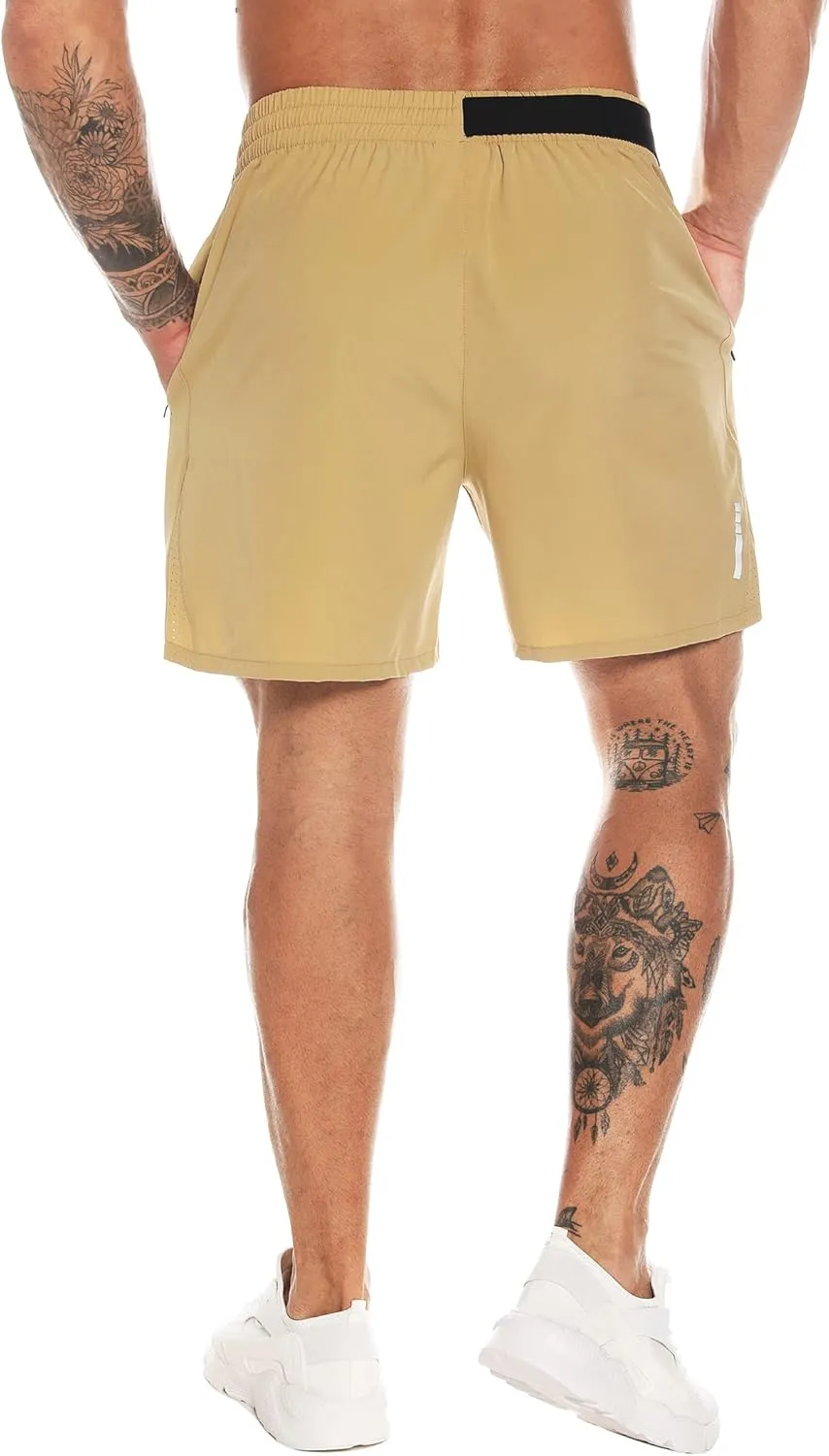 Men's Athletic Running Shorts Quick Dry Workout Shorts Lightweight Sports Gym Basketball Shorts Hiking