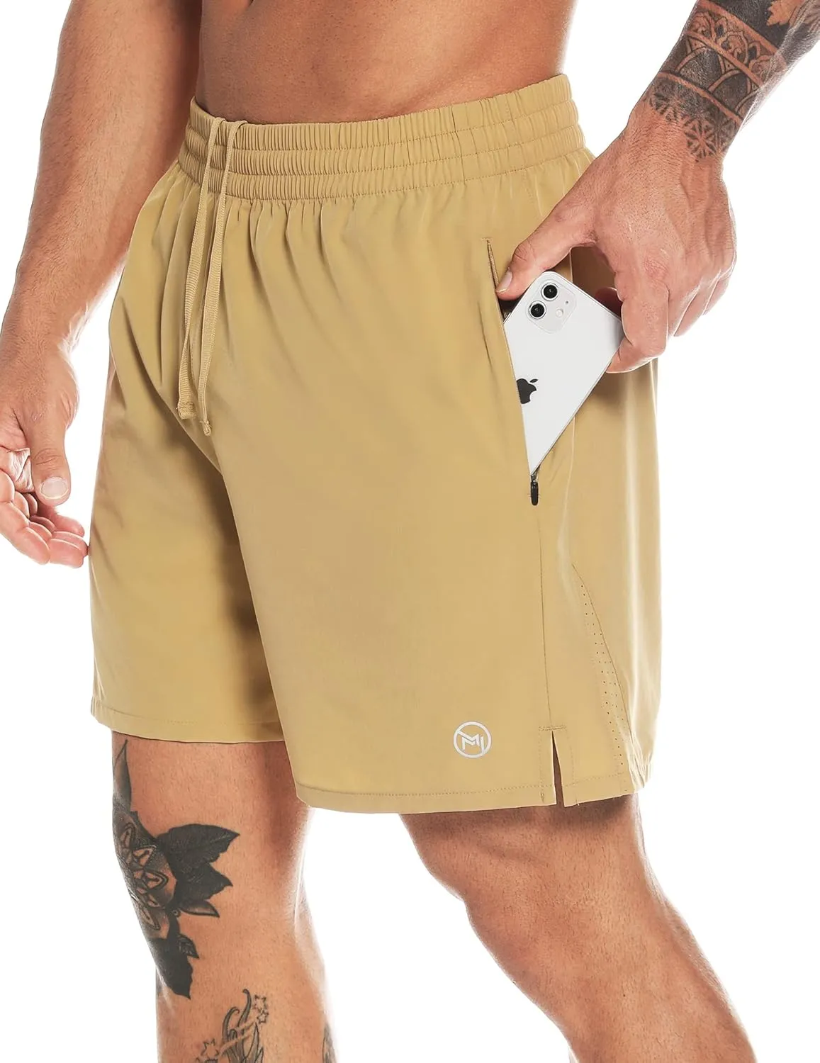 Men's Athletic Running Shorts Quick Dry Workout Shorts Lightweight Sports Gym Basketball Shorts Hiking