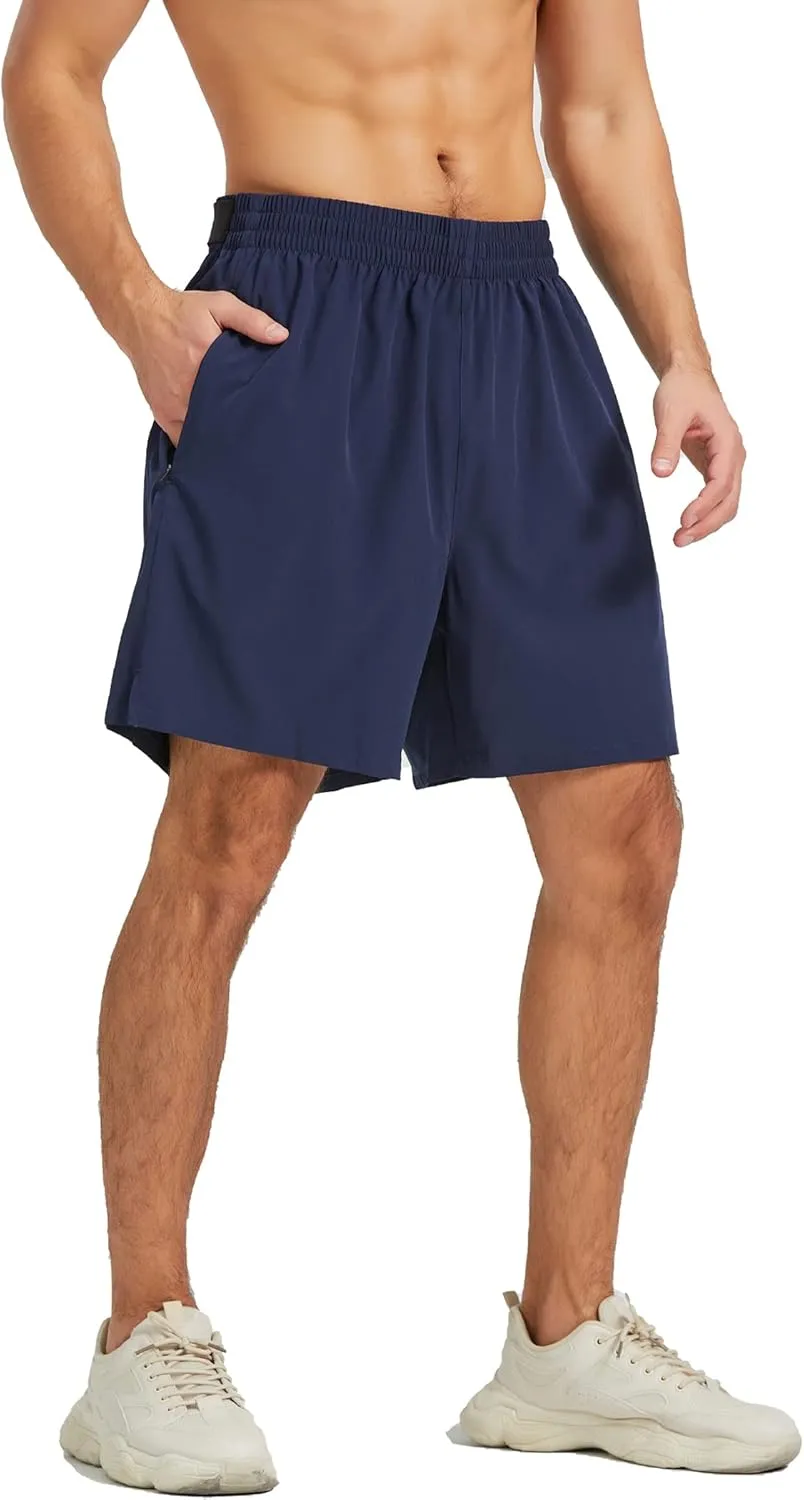 Men's Athletic Running Shorts Quick Dry Workout Shorts Lightweight Sports Gym Basketball Shorts Hiking