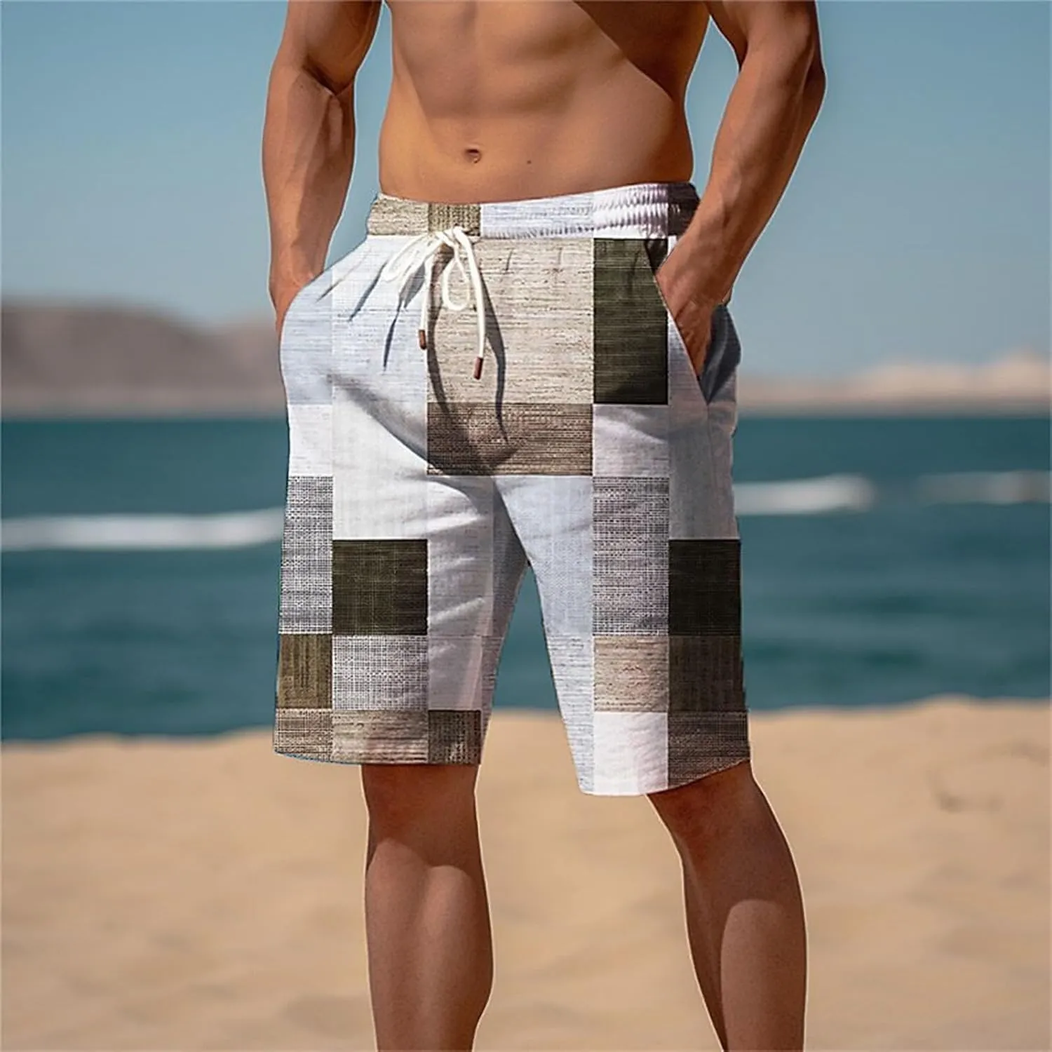 Mens Athletic Shorts Fitness Pockets Bodybuilding Cotton Mens Shorts Men's pants Mens Shorts Exercise Shorts for