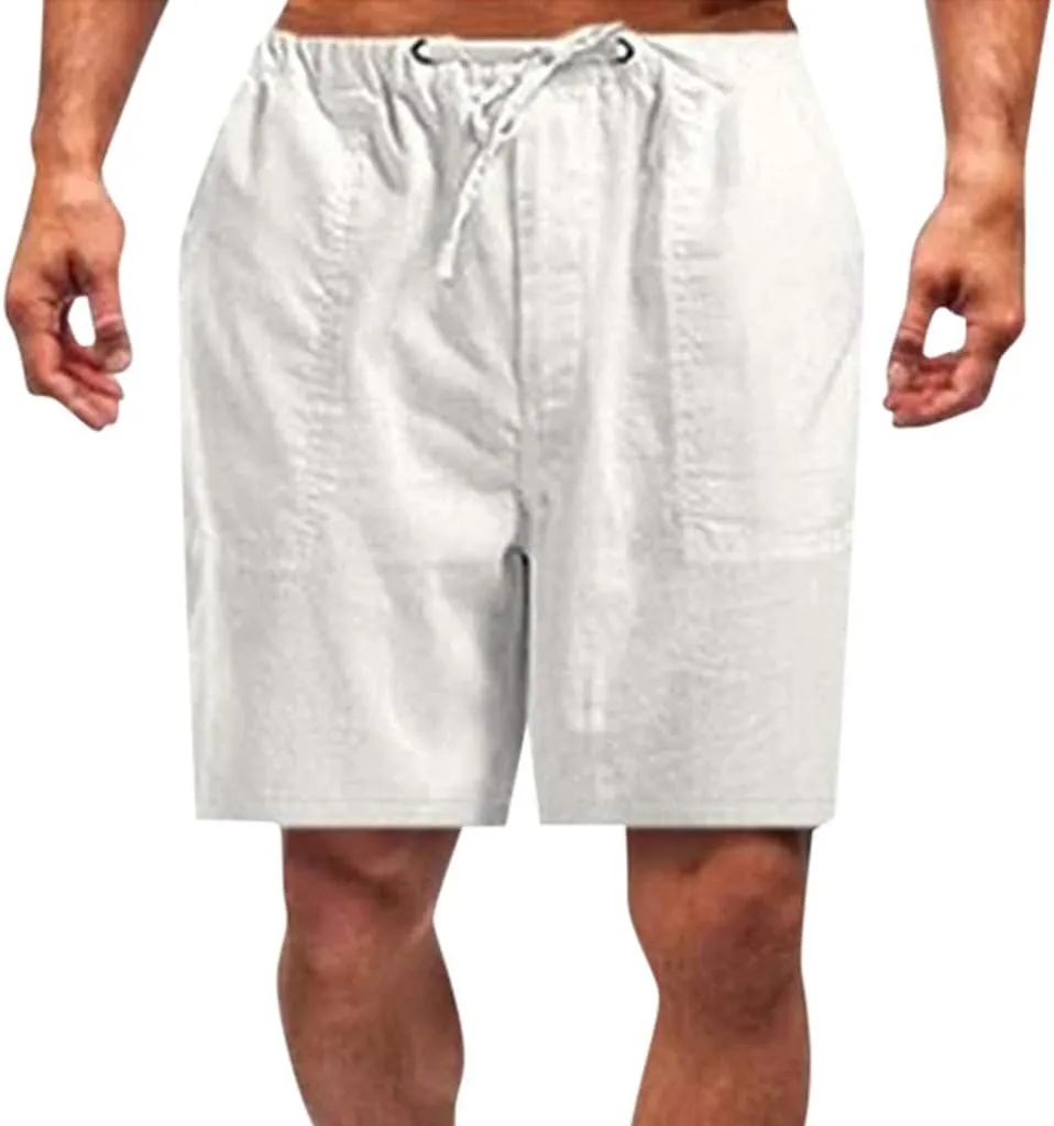 Mens Athletic Shorts Fitness Pockets Bodybuilding Cotton Mens Shorts Men's pants Mens Shorts Exercise Shorts for