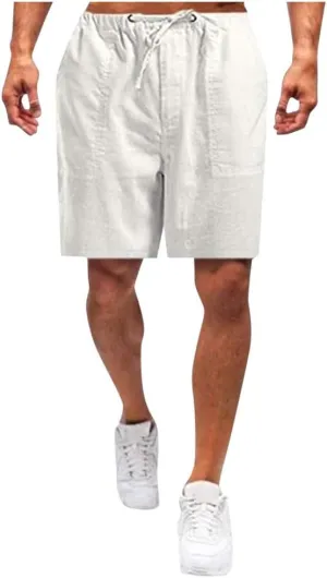 Mens Athletic Shorts Fitness Pockets Bodybuilding Cotton Mens Shorts Men's pants Mens Shorts Exercise Shorts for