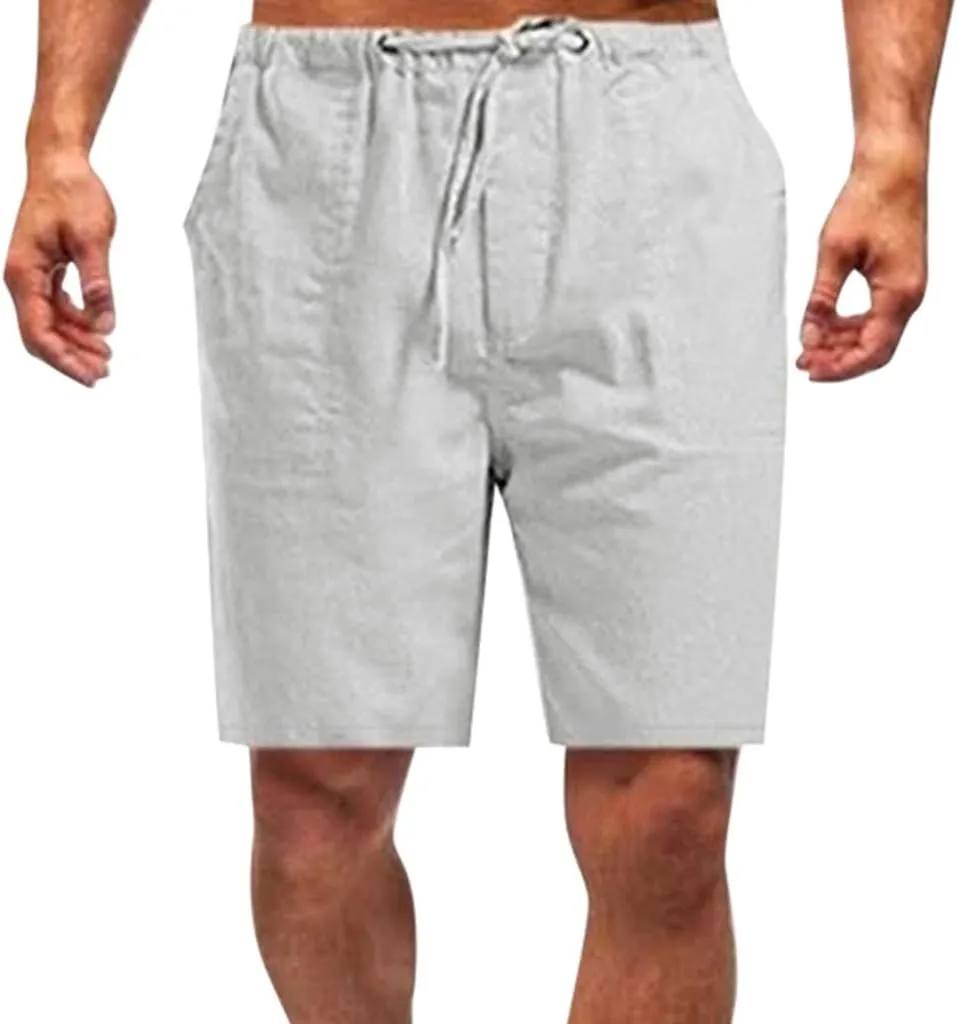 Mens Athletic Shorts Fitness Pockets Bodybuilding Cotton Mens Shorts Men's pants Mens Shorts Exercise Shorts for