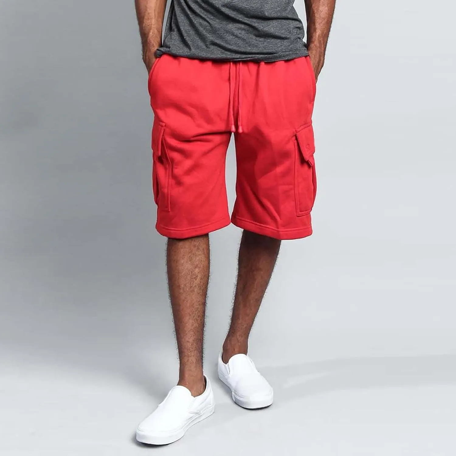Mens Athletic Shorts Workout Gym Shorts with Multi Pockets Lightweight Hiking Cargo Shorts Casual Summer Jogger Shorts
