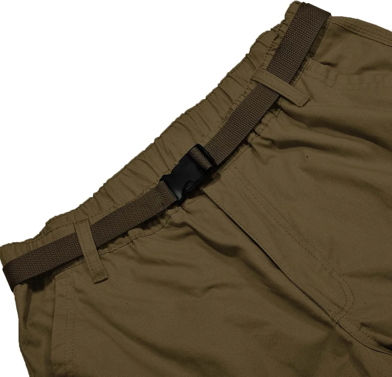 Men's Belted Cargo Shorts Men's Cargo Shorts Elastic Waistband Drawstring Casual Cotton Shorts Relaxed Fit Work Shorts