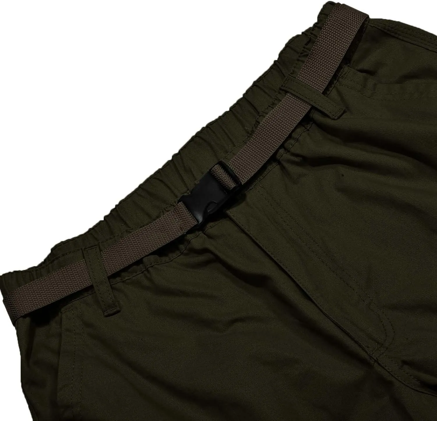 Men's Belted Cargo Shorts Men's Cargo Shorts Elastic Waistband Drawstring Casual Cotton Shorts Relaxed Fit Work Shorts