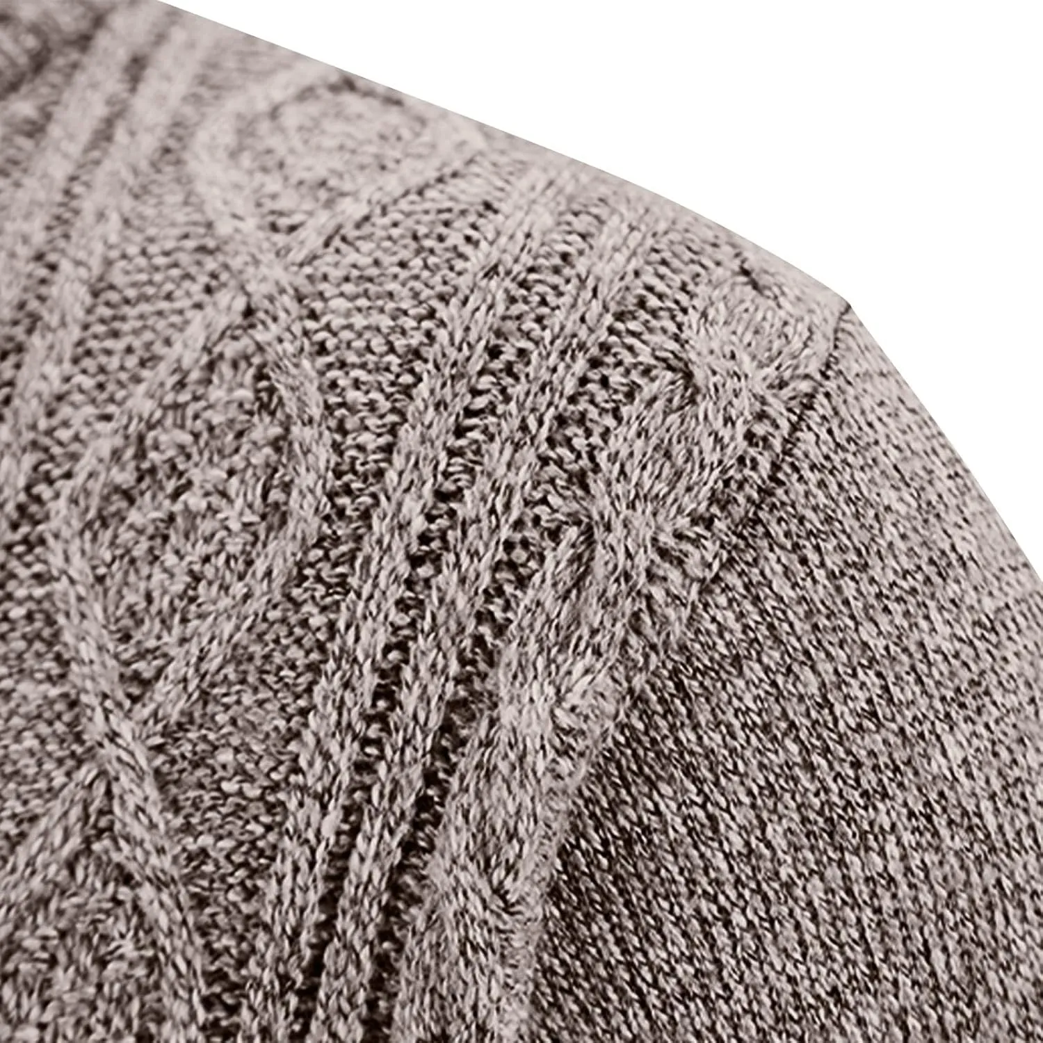 Men's Cardigan Sweaters Button Down Cable Knit Sweater Ribbed Sweater Stand Collar Sweaters Open Front Cardigan